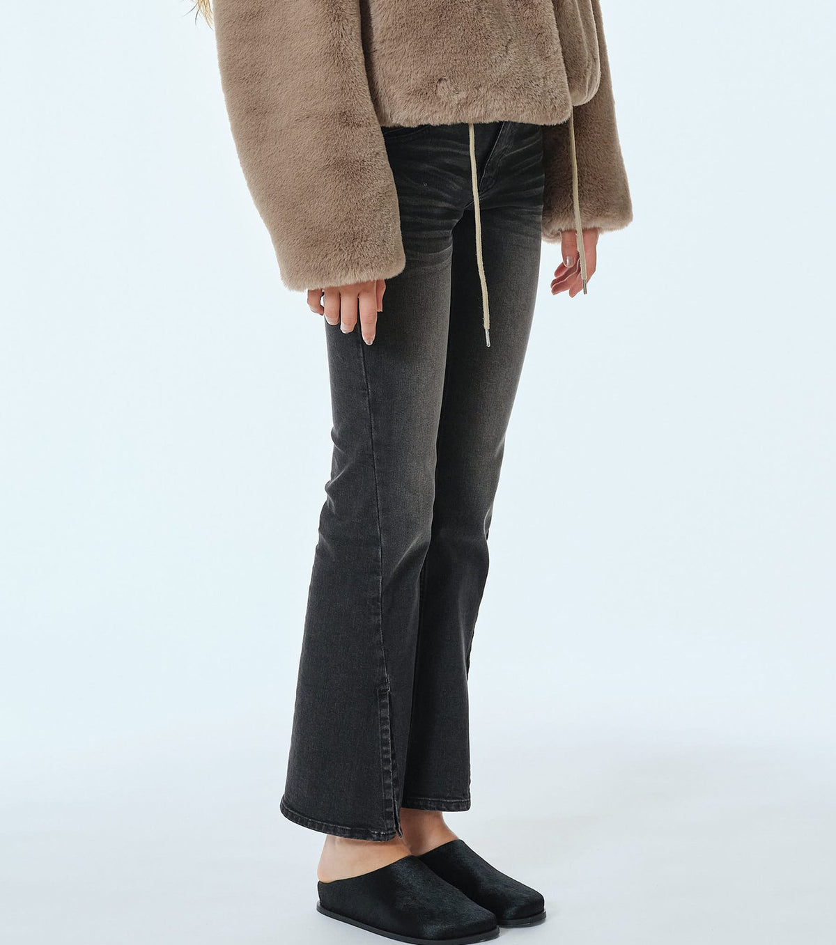 Split Hem Skinny Jeans