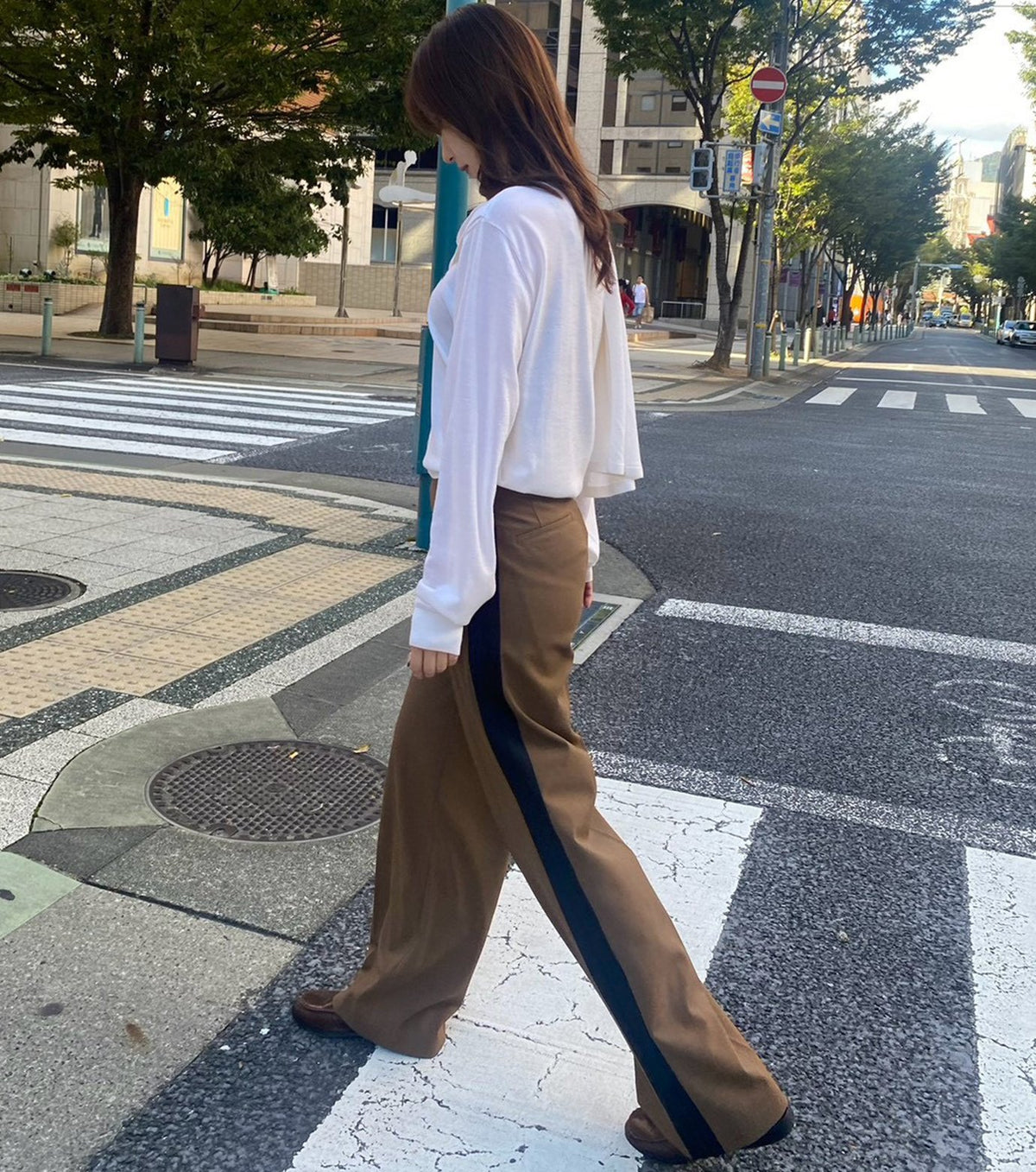 Side Stripe Gurkha Trousers
