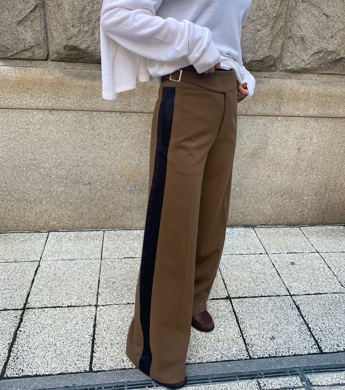 Side Stripe Gurkha Trousers