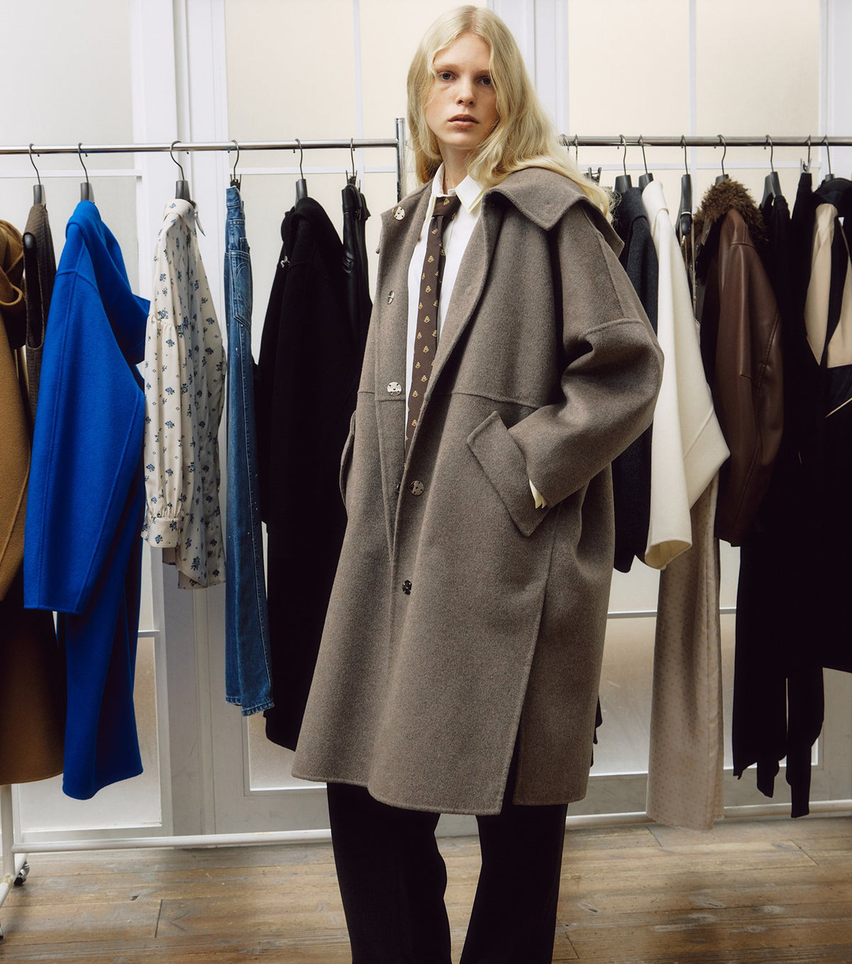 Hooded Double-Face Coat