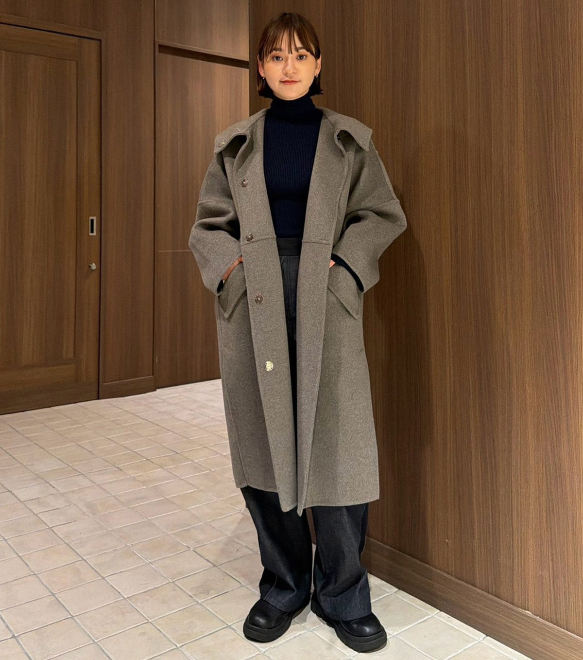 Hooded Double-Face Coat