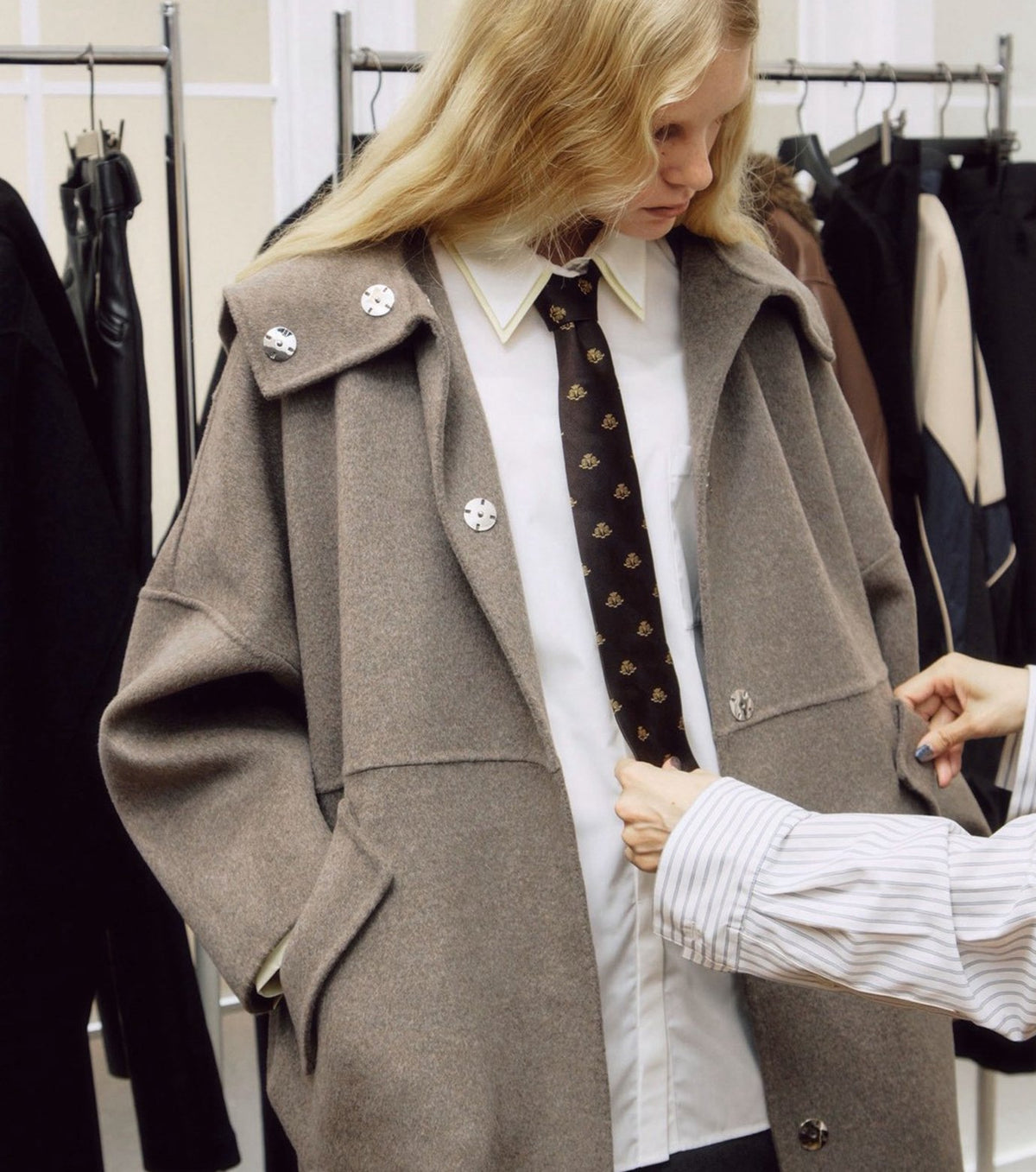 Hooded Double-Face Coat