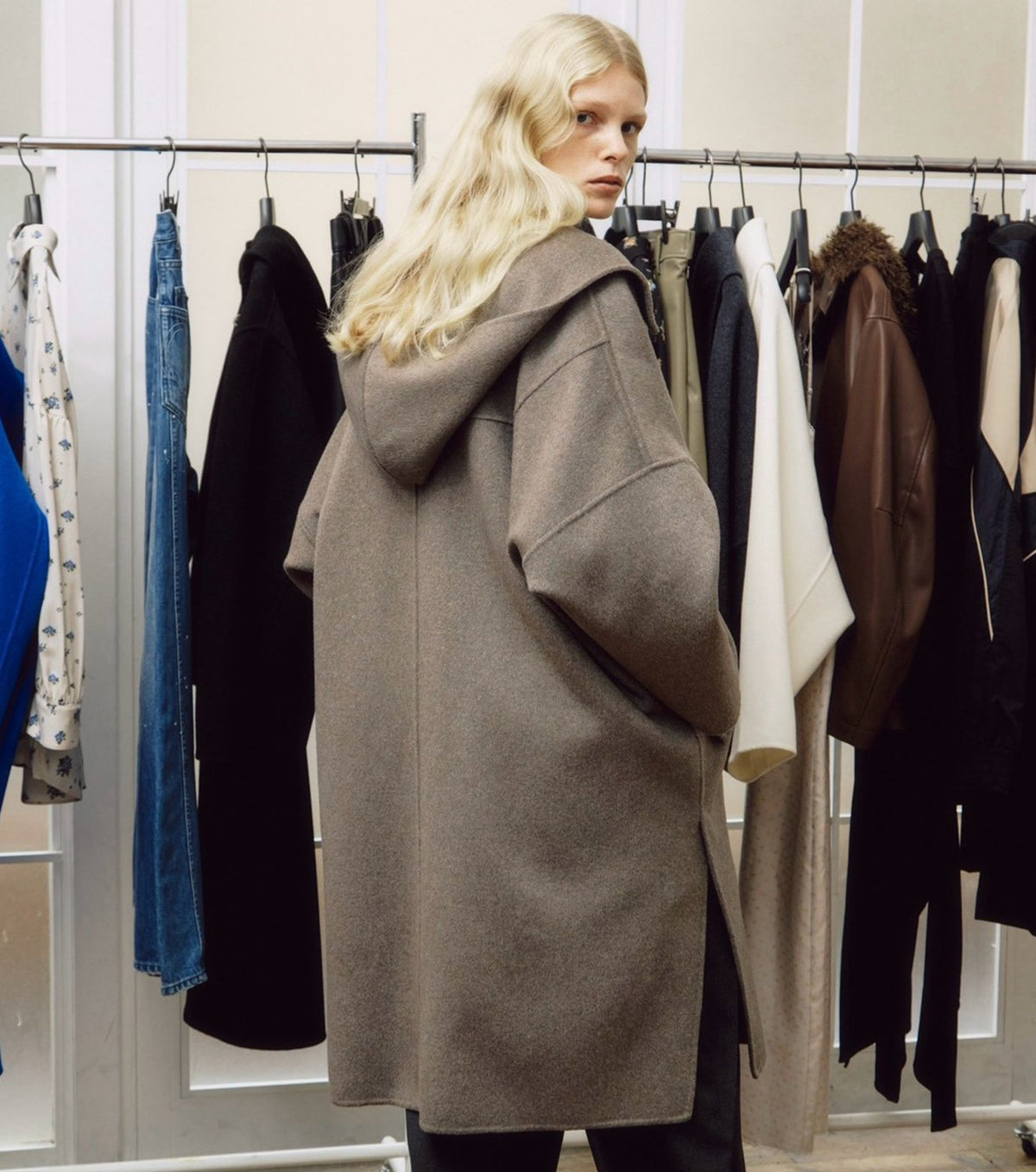 Hooded Double-Face Coat