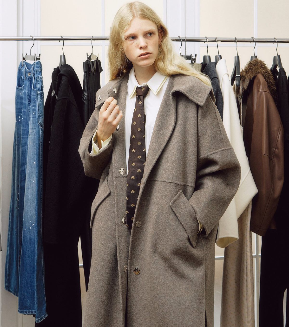 Hooded Double-Face Coat