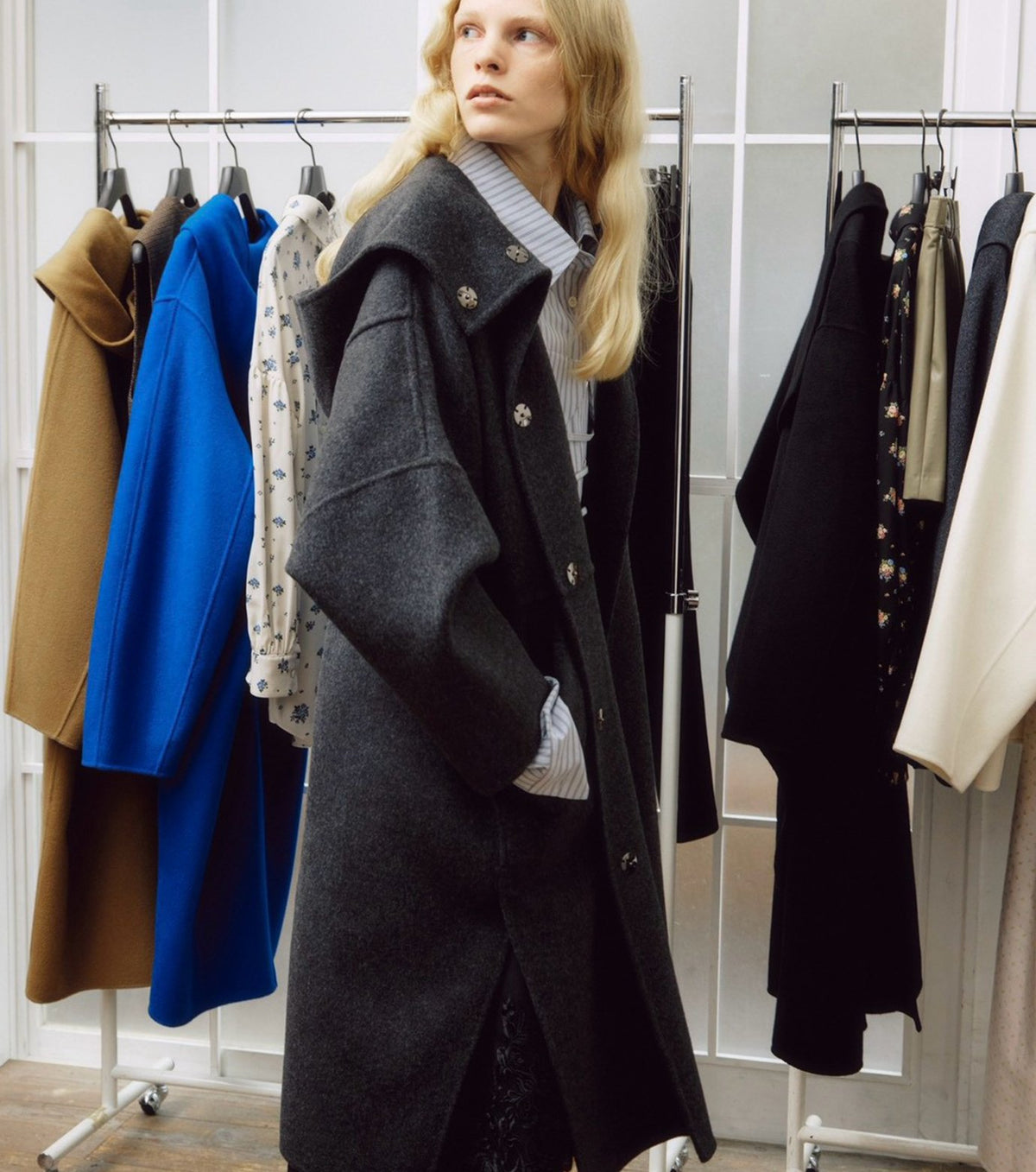 Hooded Double-Face Coat