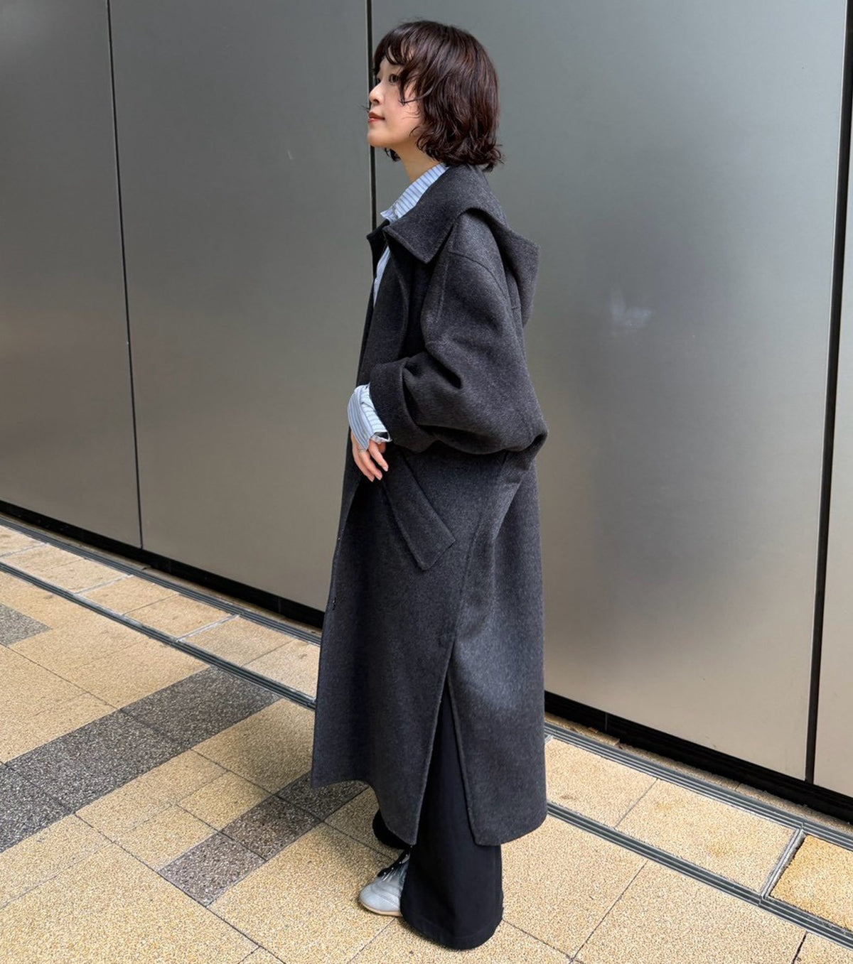 Hooded Double-Face Coat