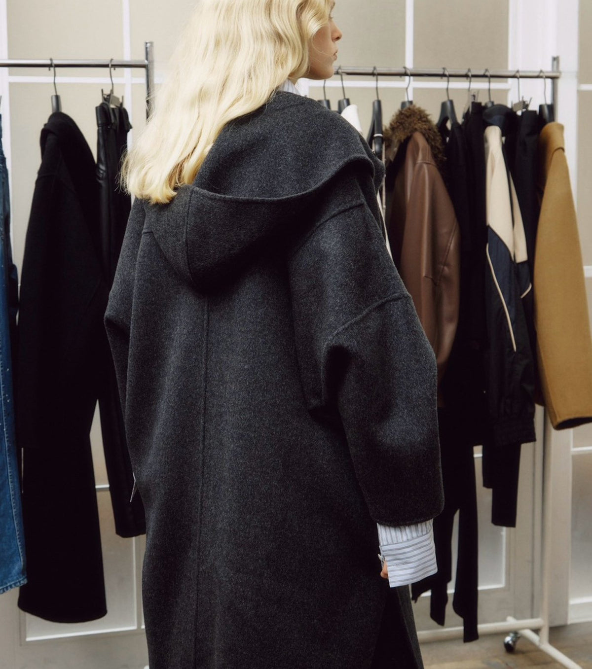 Hooded Double-Face Coat