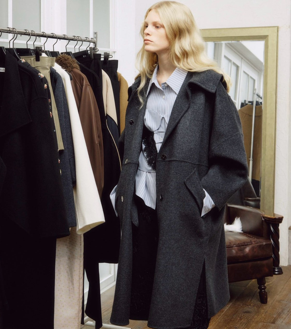 Hooded Double-Face Coat