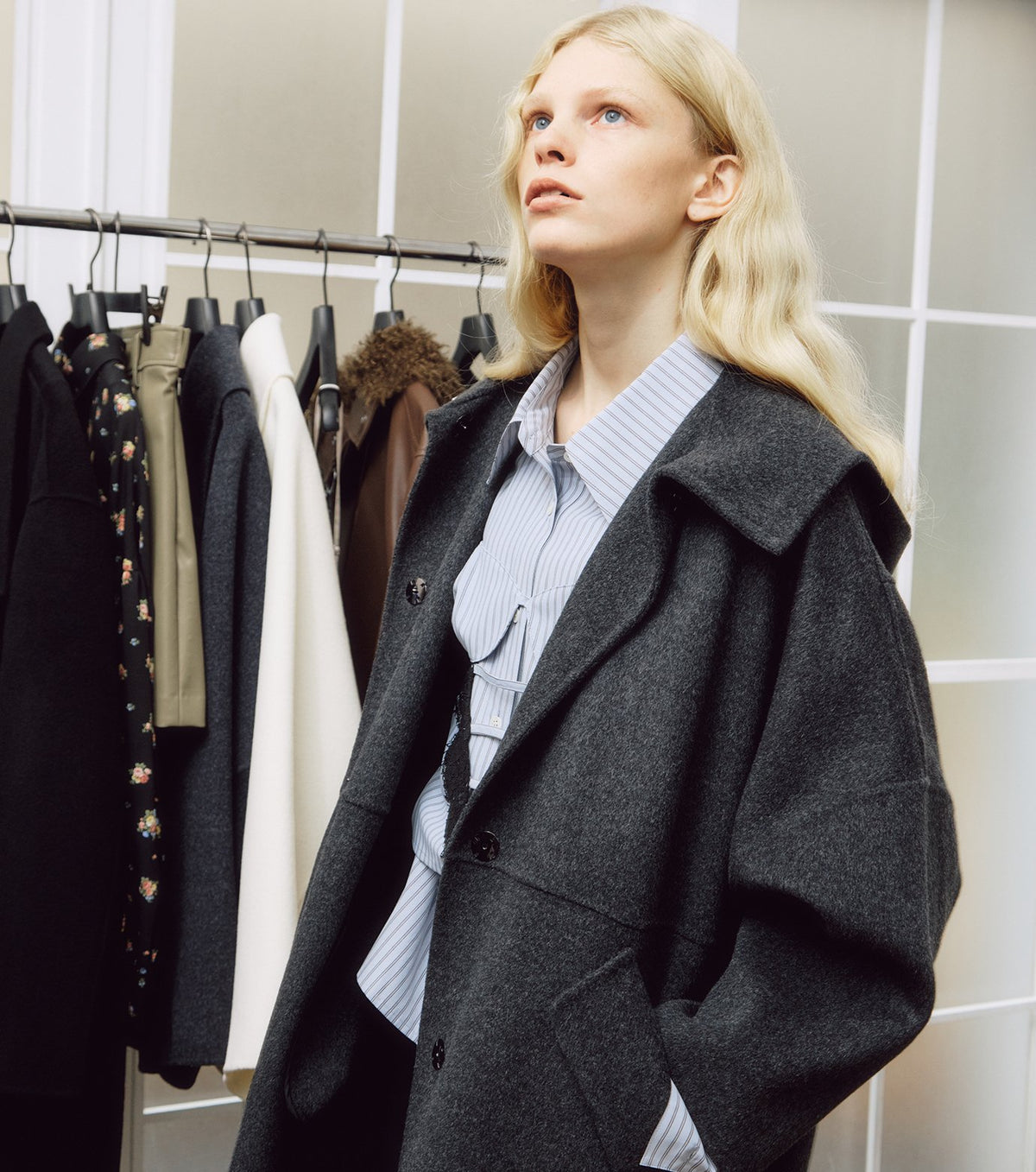 Hooded Double-Face Coat