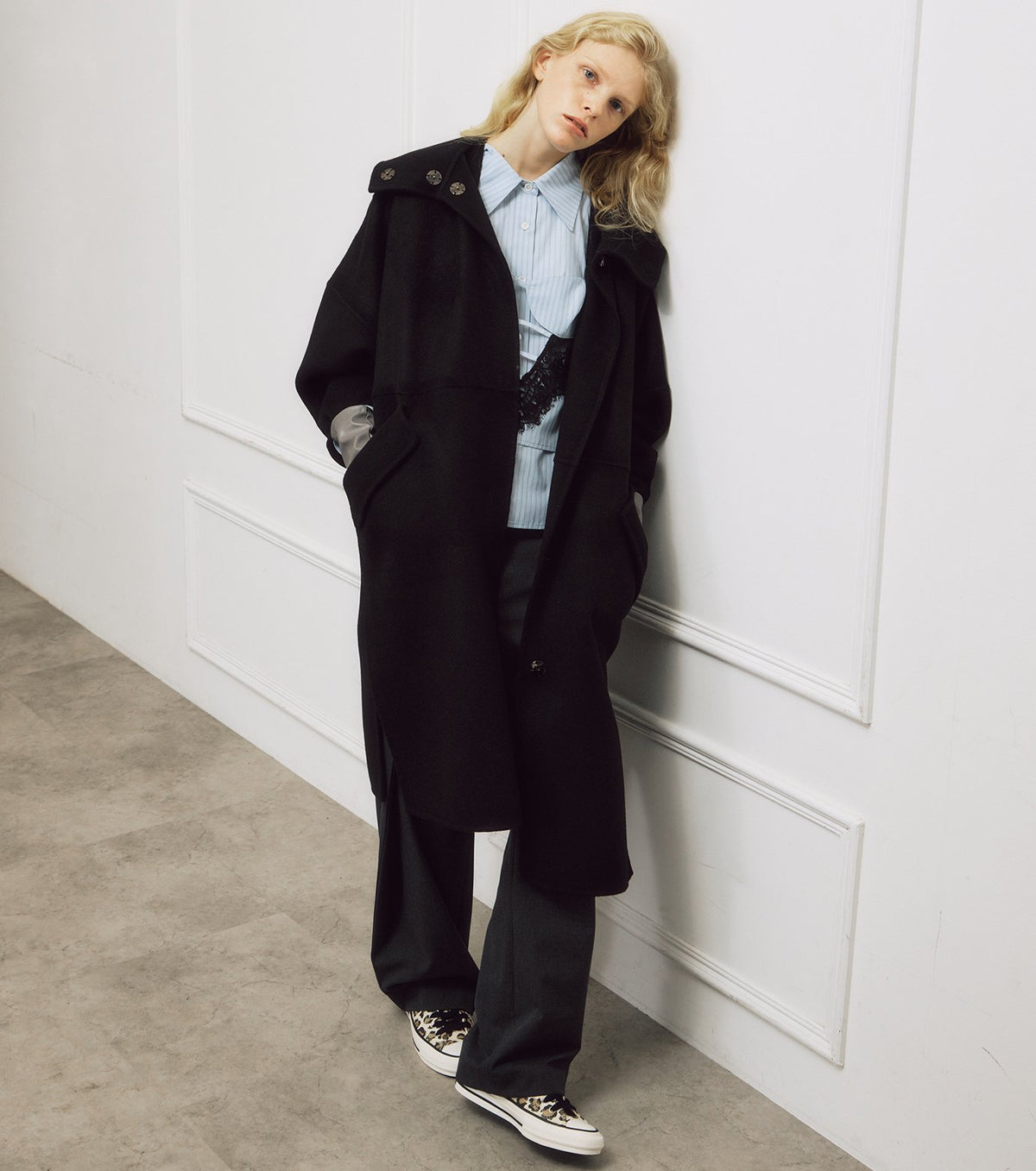Hooded Double-Face Coat