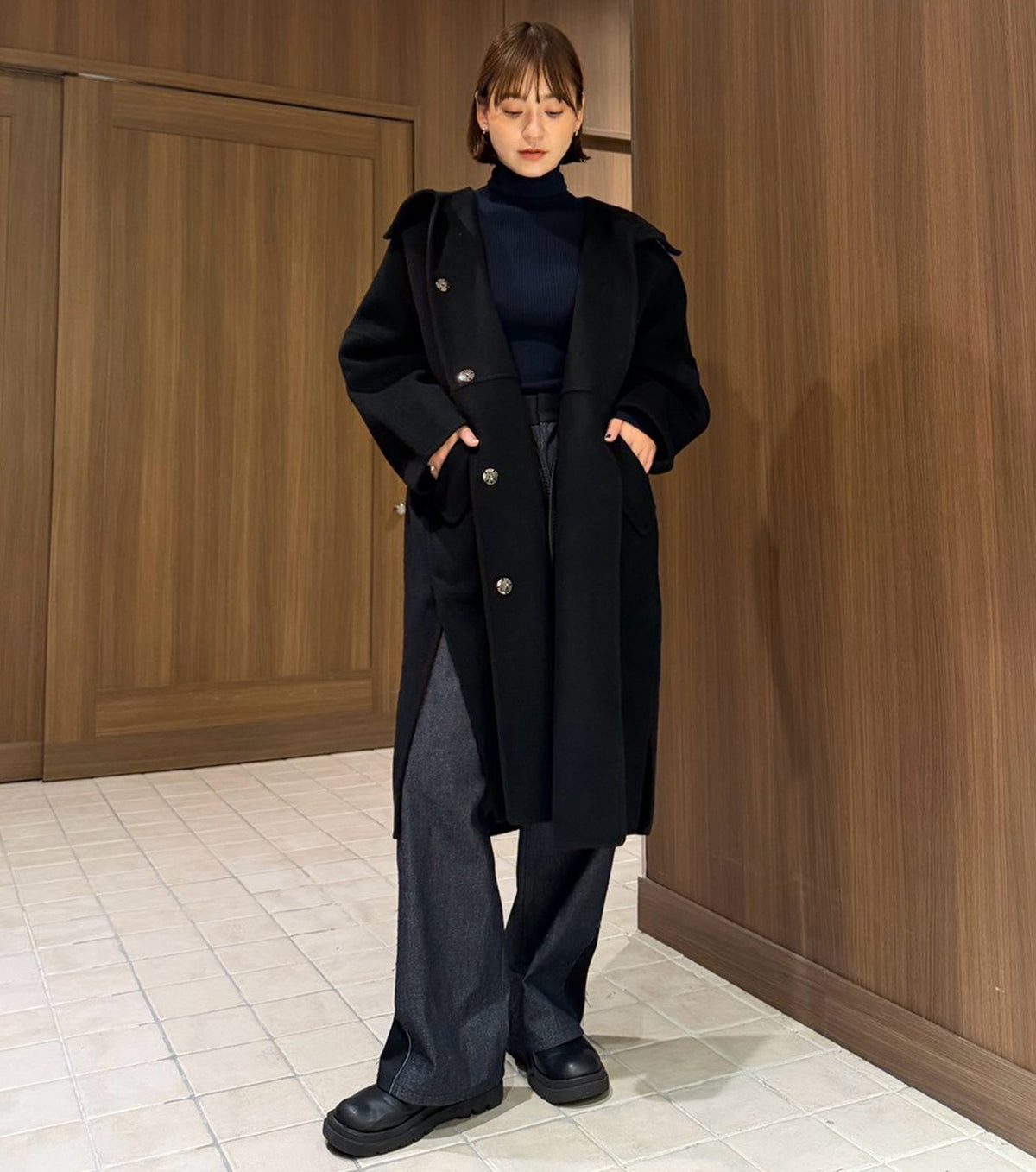 Hooded Double-Face Coat