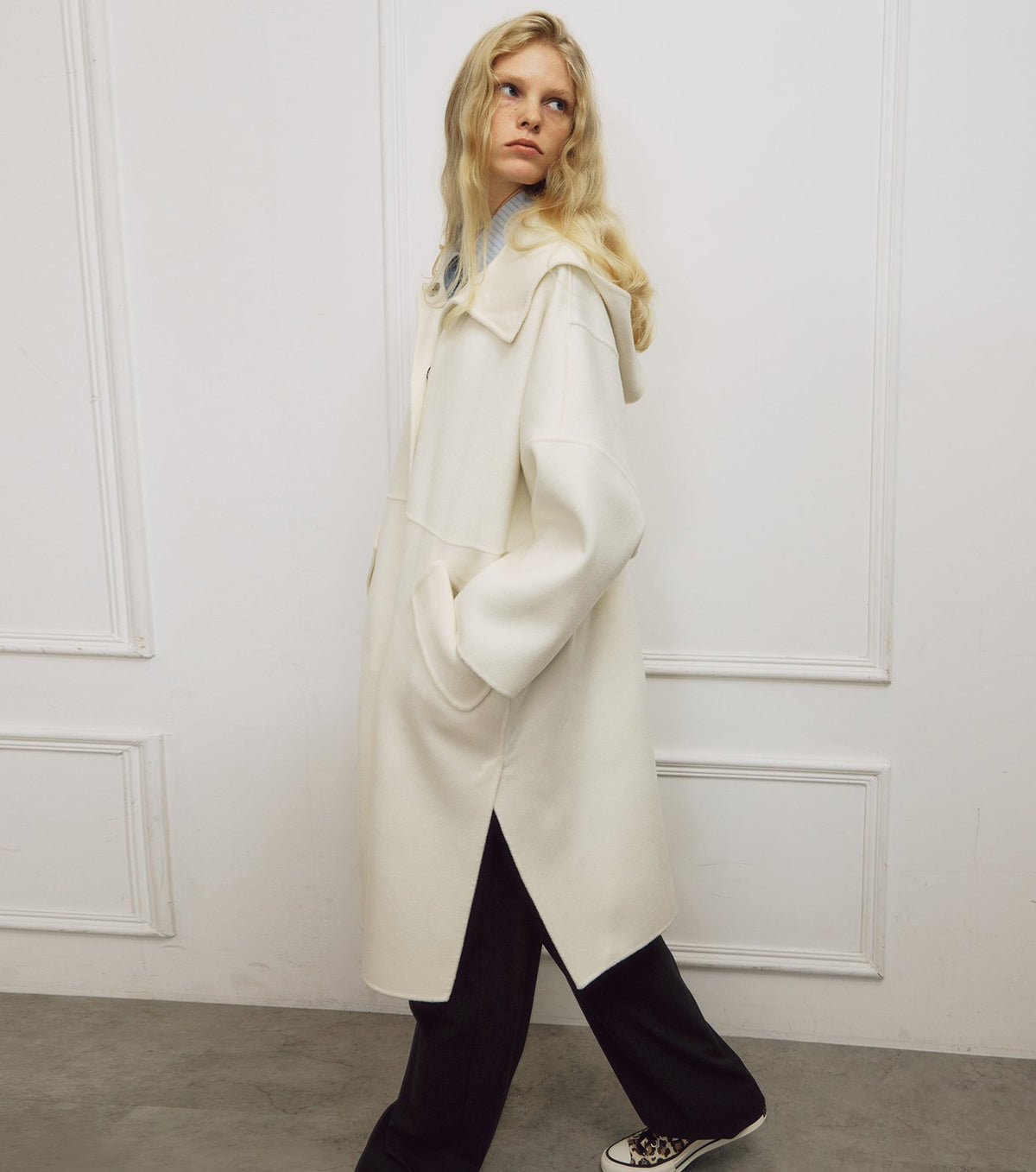 Hooded Double-Face Coat