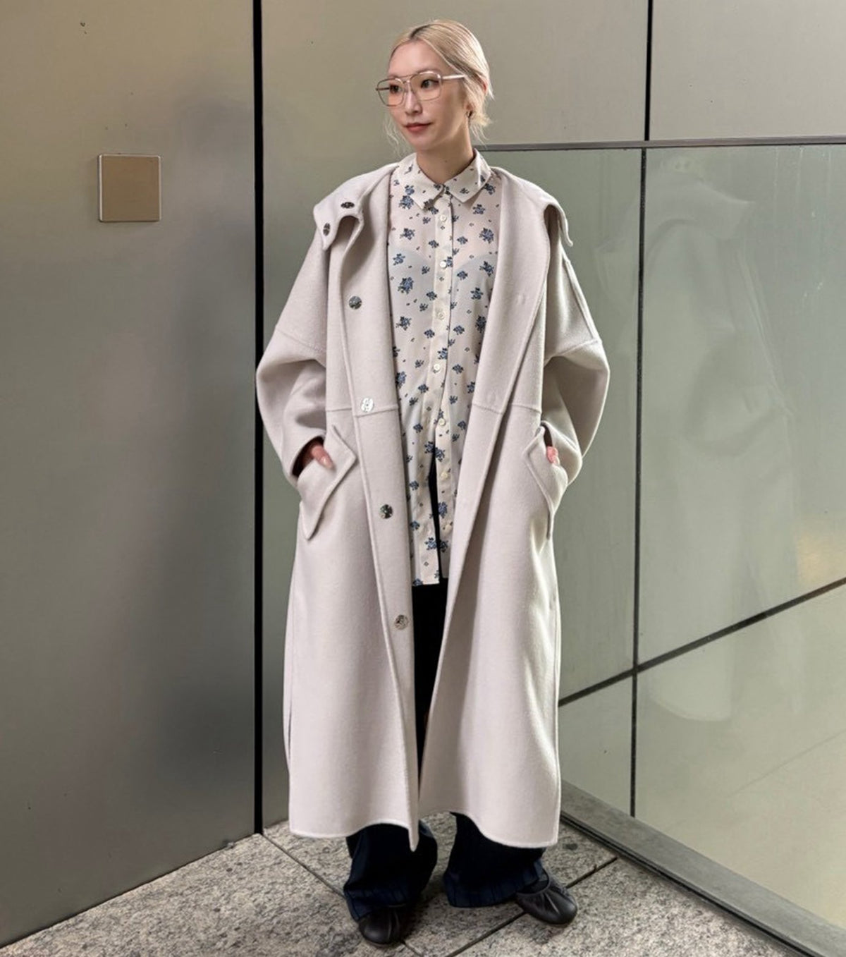 Hooded Double-Face Coat