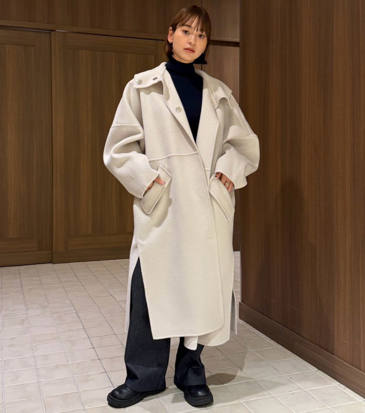 Hooded Double-Face Coat