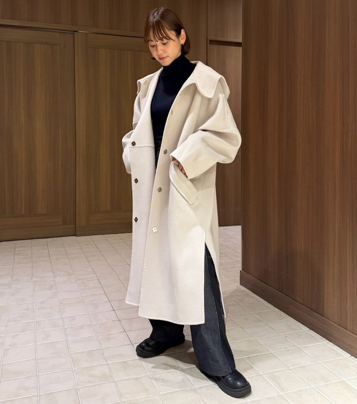 Hooded Double-Face Coat