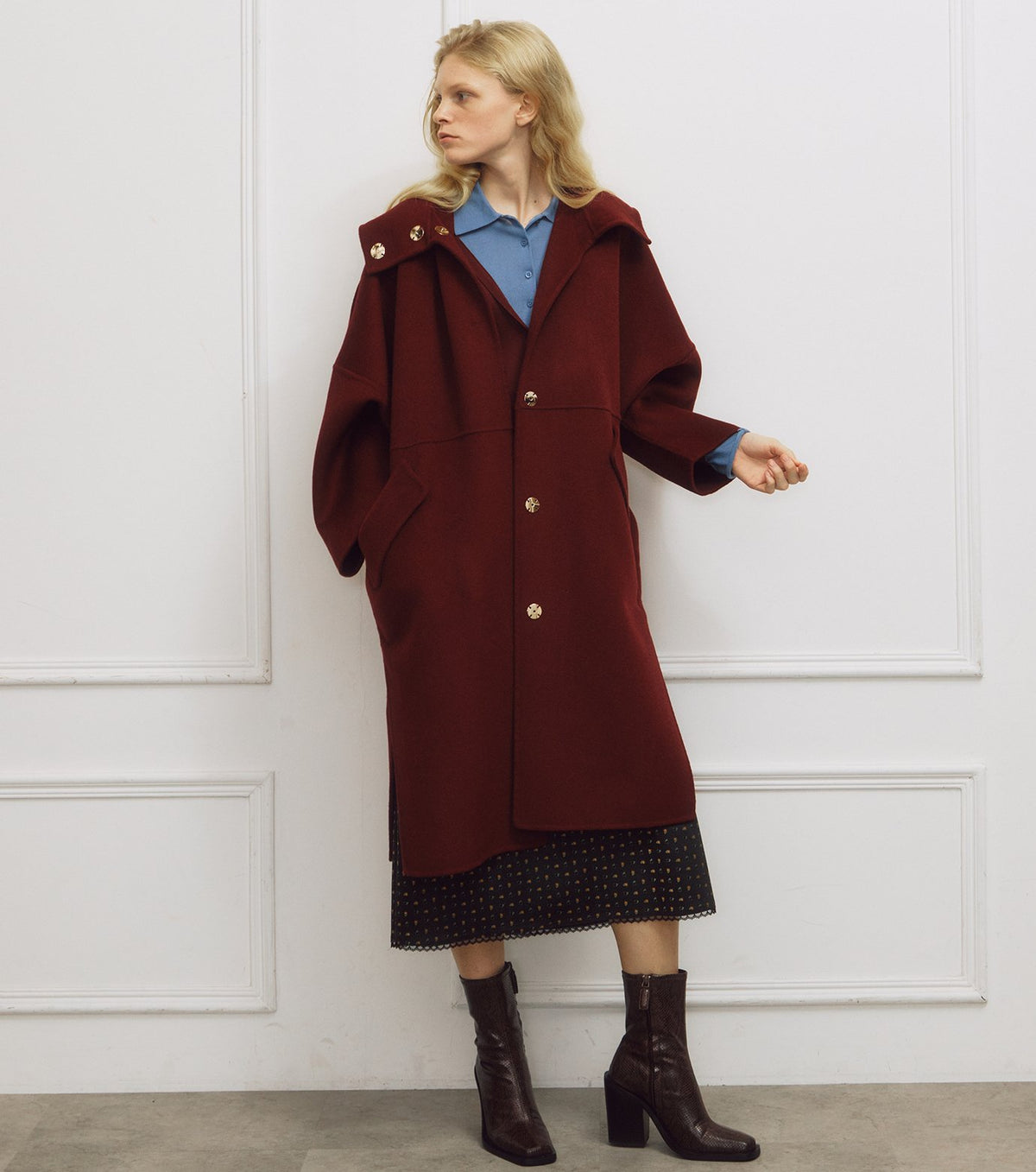 Hooded Double-Face Coat