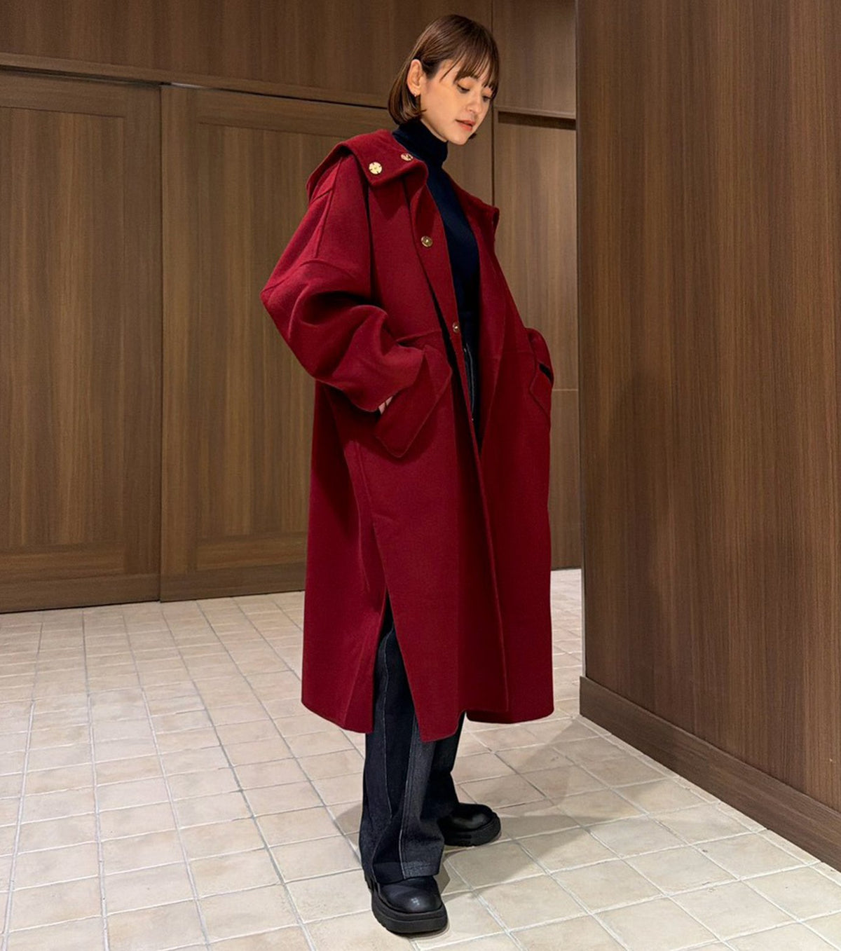 Hooded Double-Face Coat