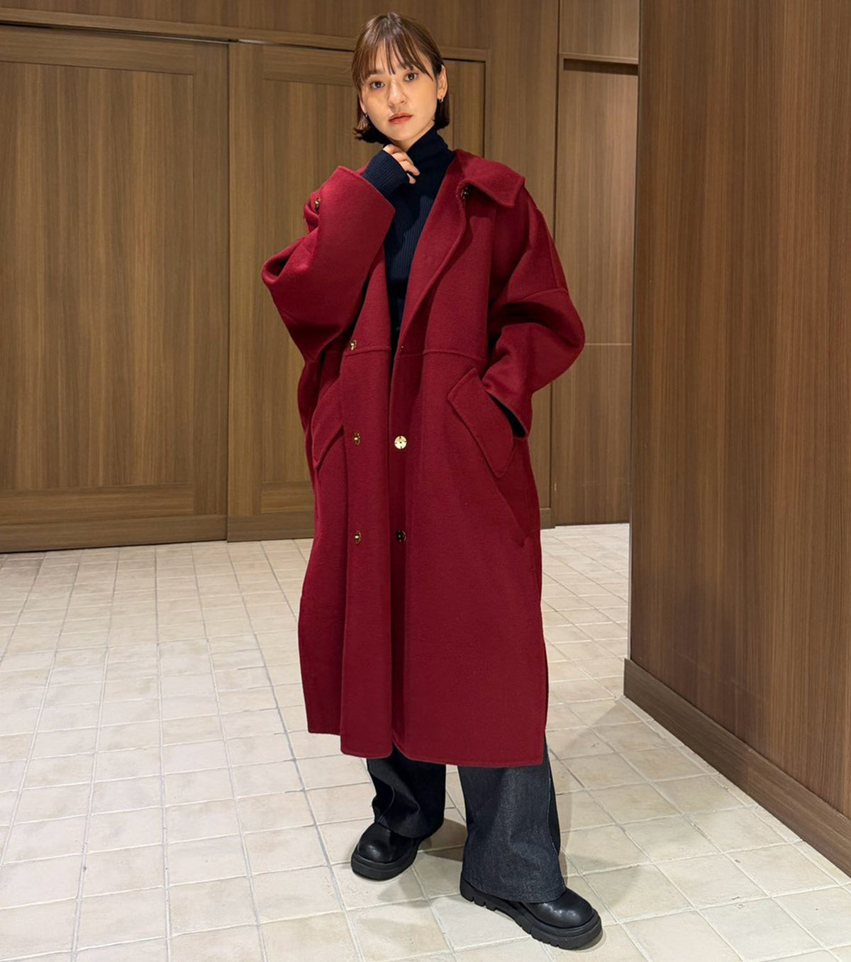 Hooded Double-Face Coat