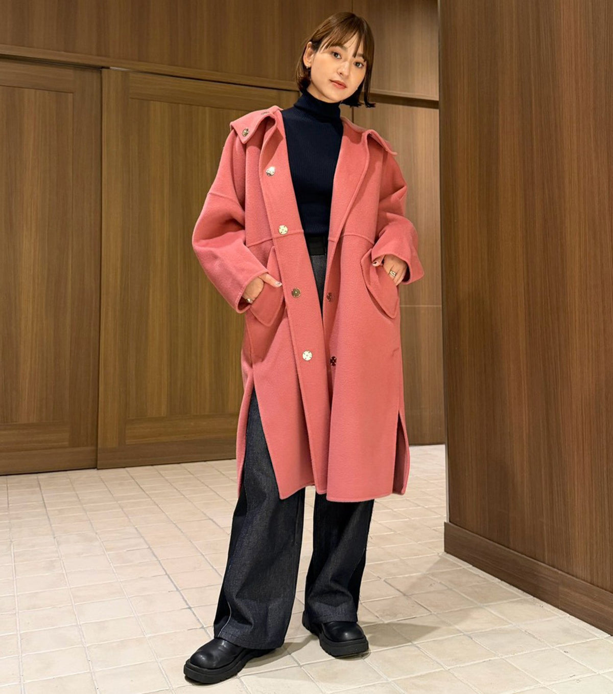 Hooded Double-Face Coat
