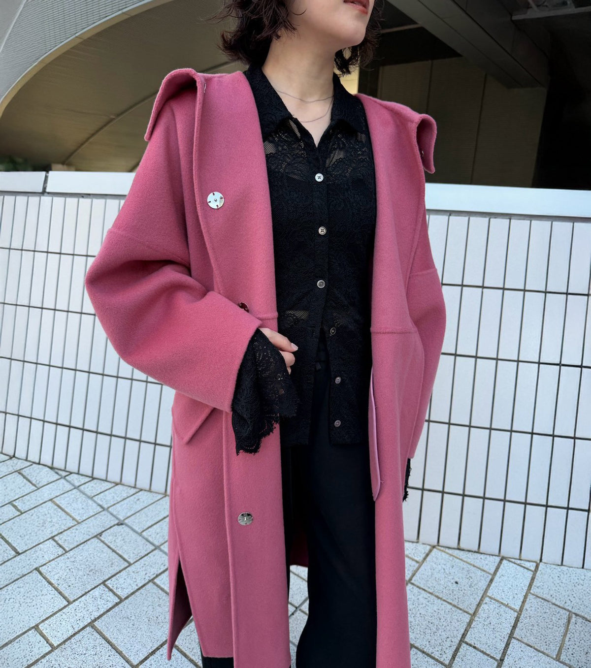 Hooded Double-Face Coat