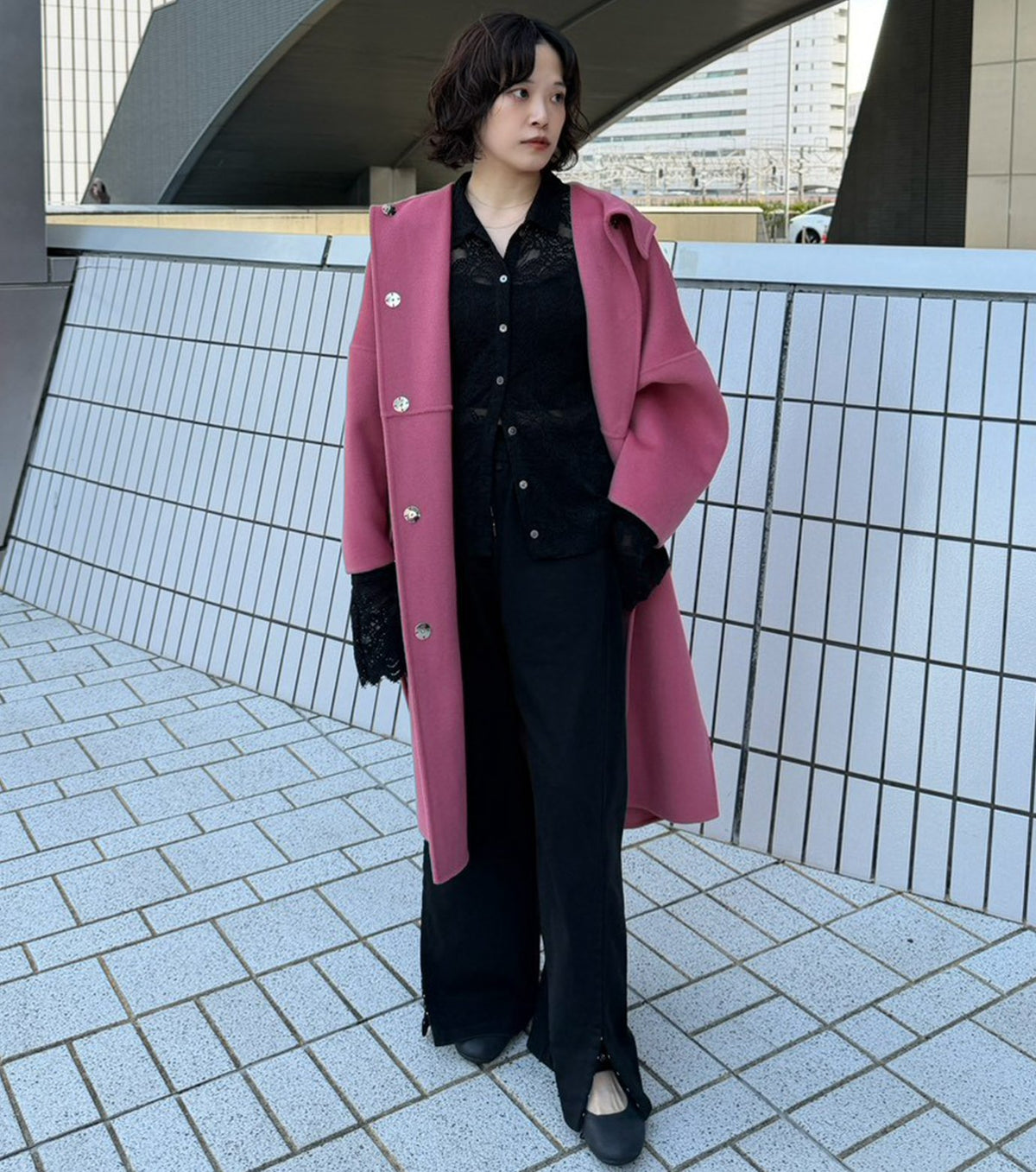 Hooded Double-Face Coat