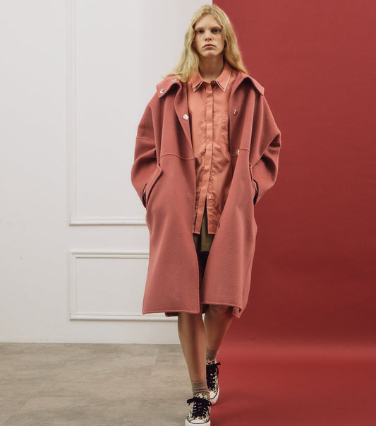 Hooded Double-Face Coat