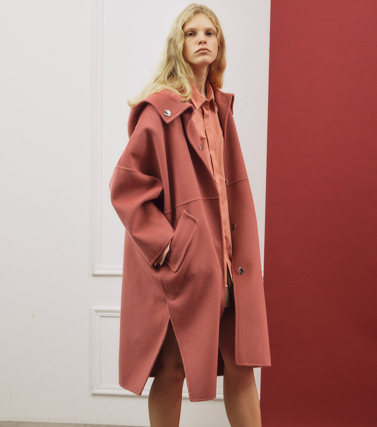 Hooded Double-Face Coat