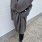 Draped Shawl Collar Coat
