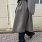 Draped Shawl Collar Coat