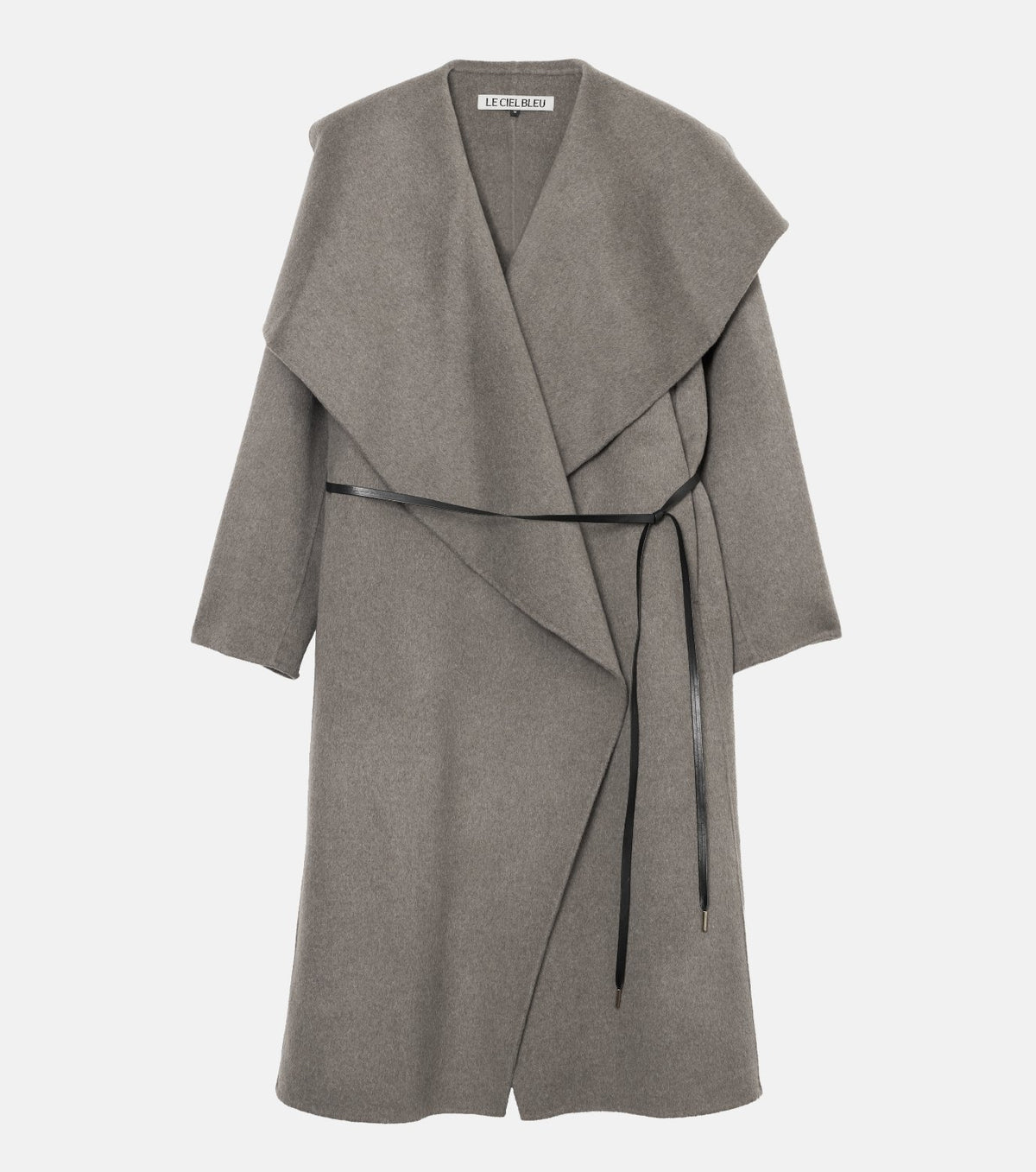 Draped Shawl Collar Coat