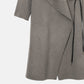 Draped Shawl Collar Coat
