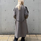 Draped Shawl Collar Coat