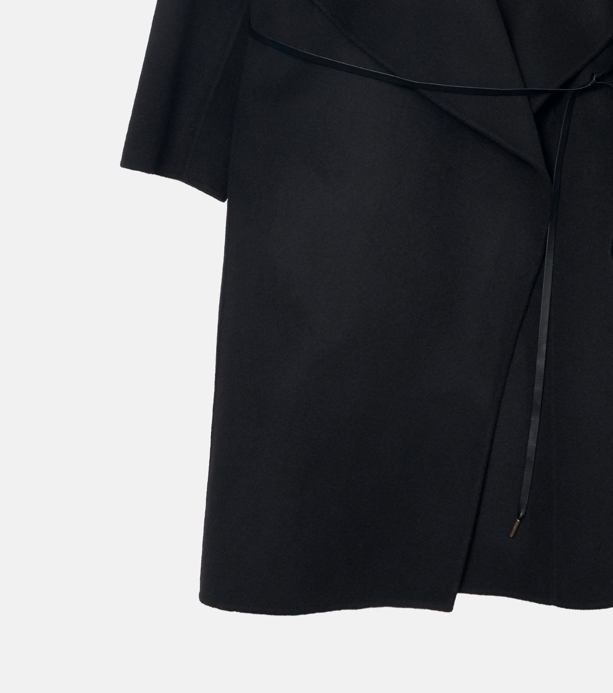 Draped Shawl Collar Coat