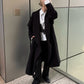Draped Shawl Collar Coat