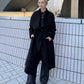 Draped Shawl Collar Coat