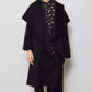 Draped Shawl Collar Coat