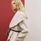 Draped Shawl Collar Coat