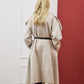 Draped Shawl Collar Coat