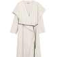 Draped Shawl Collar Coat