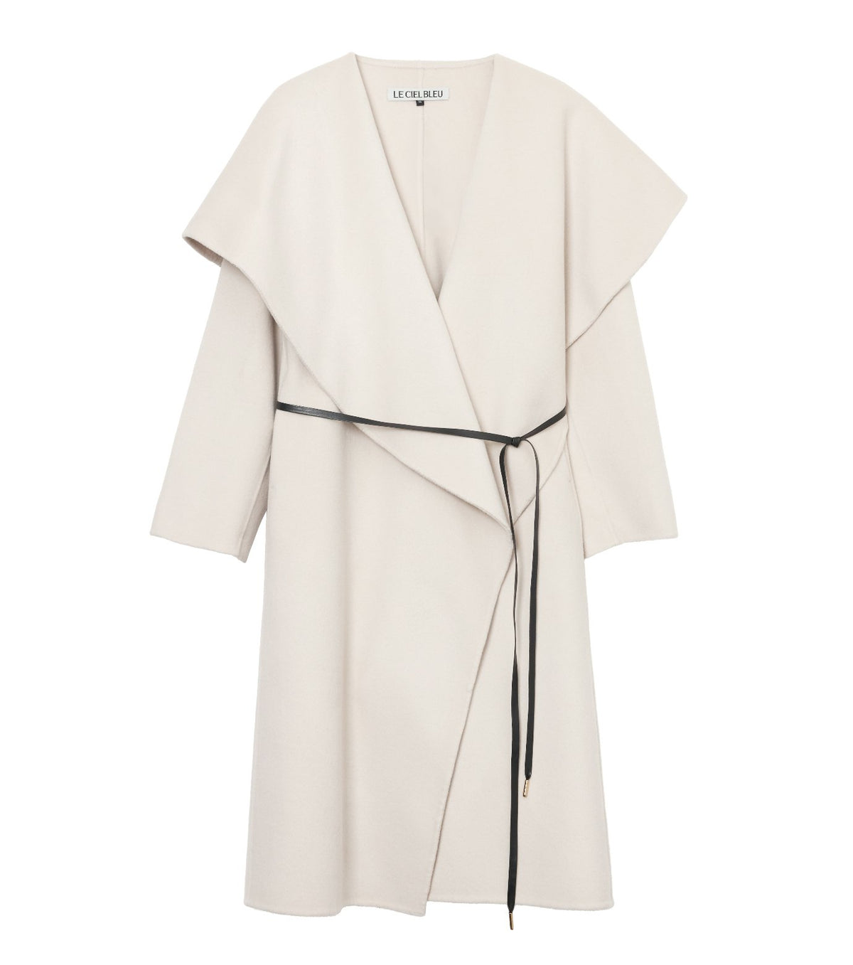 Draped Shawl Collar Coat