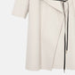 Draped Shawl Collar Coat