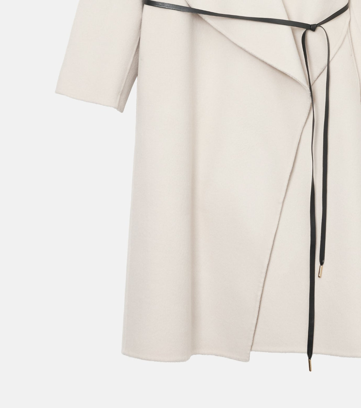 Draped Shawl Collar Coat