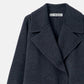 Double-Face Cropped Peacoat