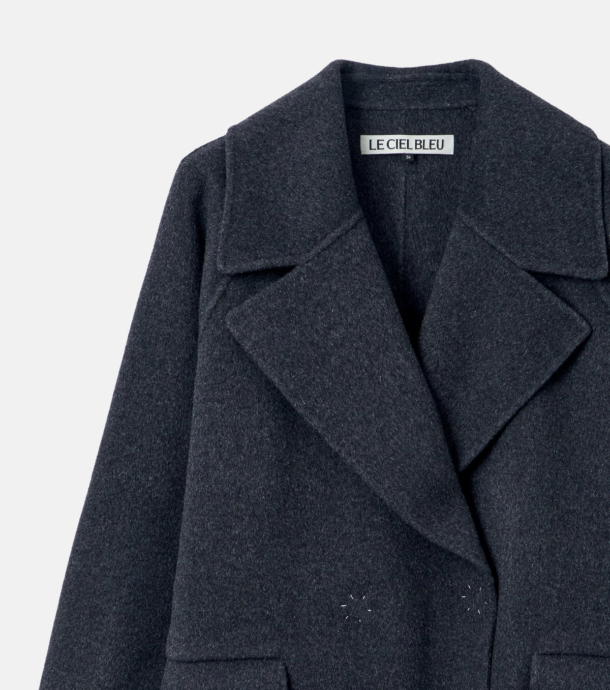Double-Face Cropped Peacoat