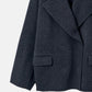 Double-Face Cropped Peacoat