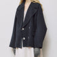 Double-Face Cropped Peacoat