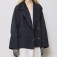Double-Face Cropped Peacoat