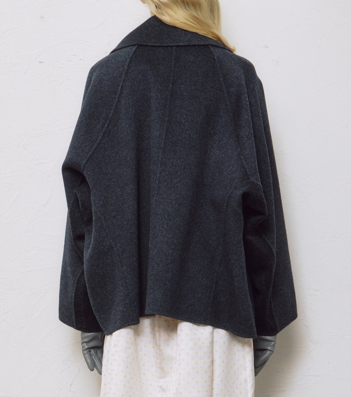 Double-Face Cropped Peacoat