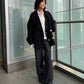 Double-Face Cropped Peacoat