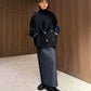 Double-Face Cropped Peacoat